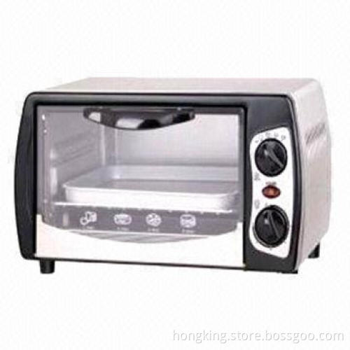 Toaster Oven with 9L Capacity, 1,000W, 4 Stages Switch Heating Selection